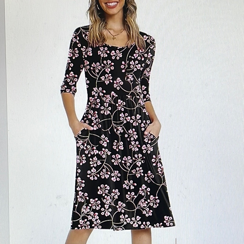 NWT Cathy loose boho comfy dress L-XL
